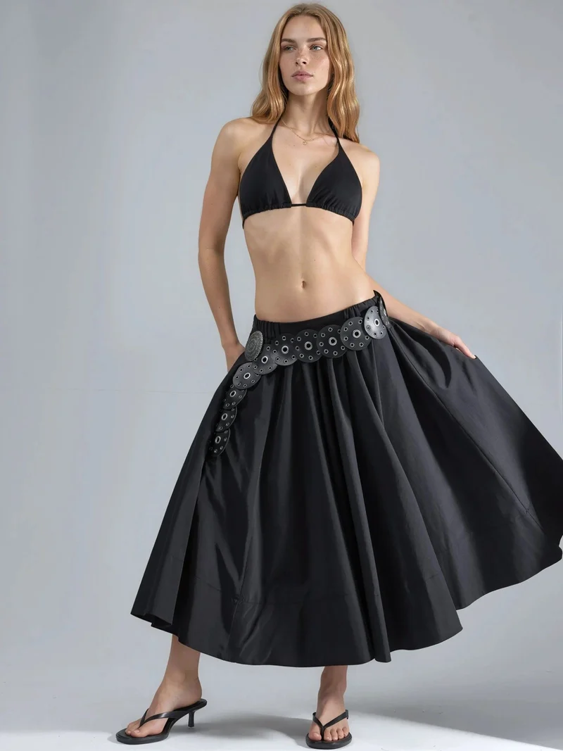 هيكاب تنورة ماكسي بقصة حرف